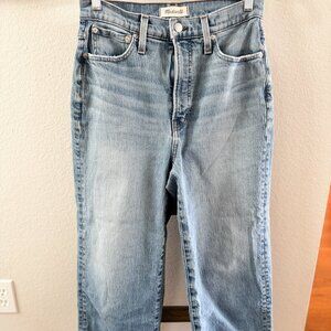 Madewell Perfect Vintage Wide Leg Crop Jean, size 28P (petite)